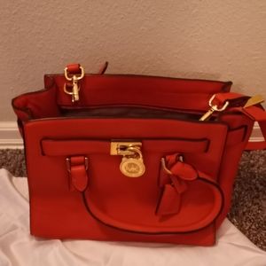 Orange Michael Kors Purse